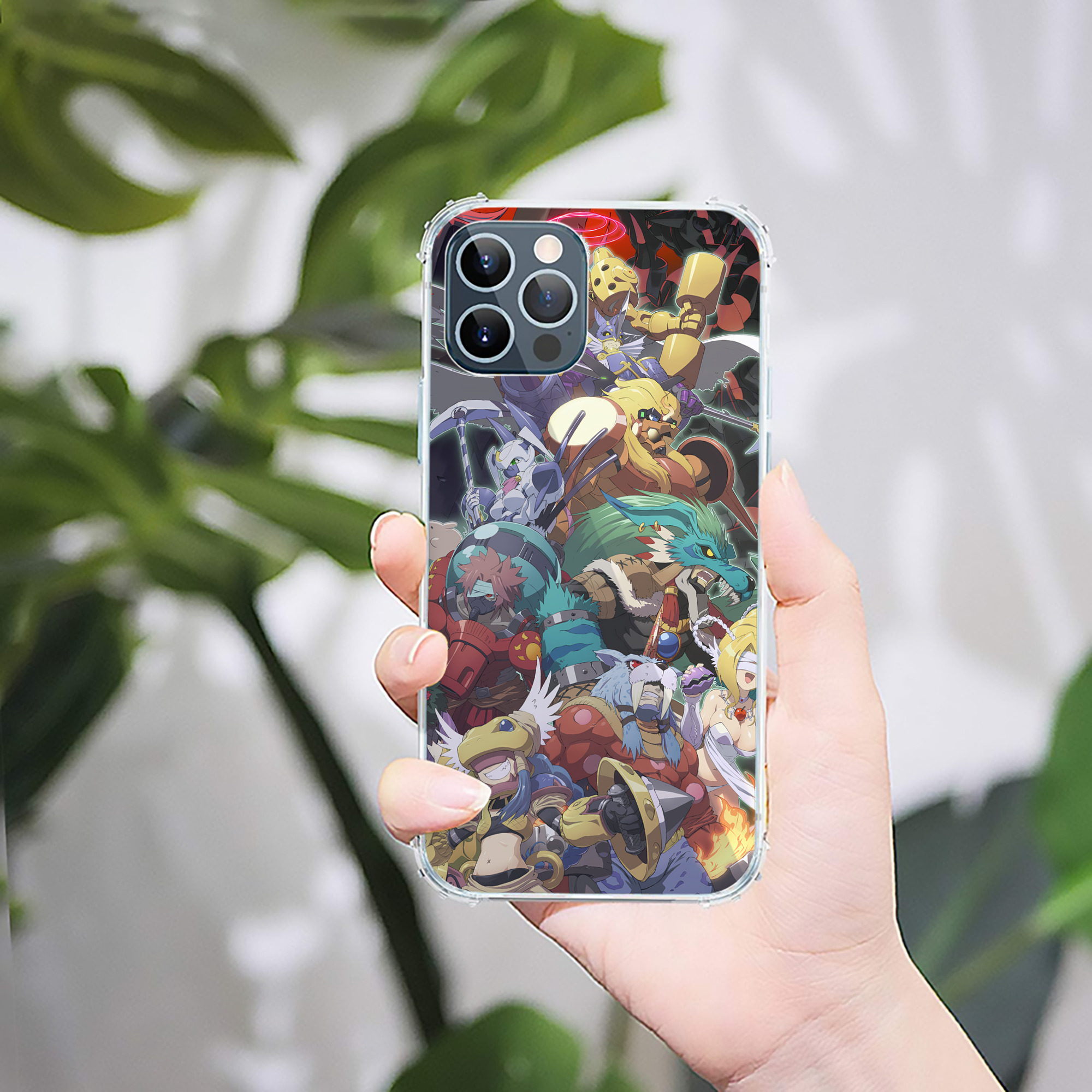 （画像用） Digimon デジタルモンスター/デジモン 【iPhone 12シリーズ対応】透明スマホケース（クリアソフトケース）